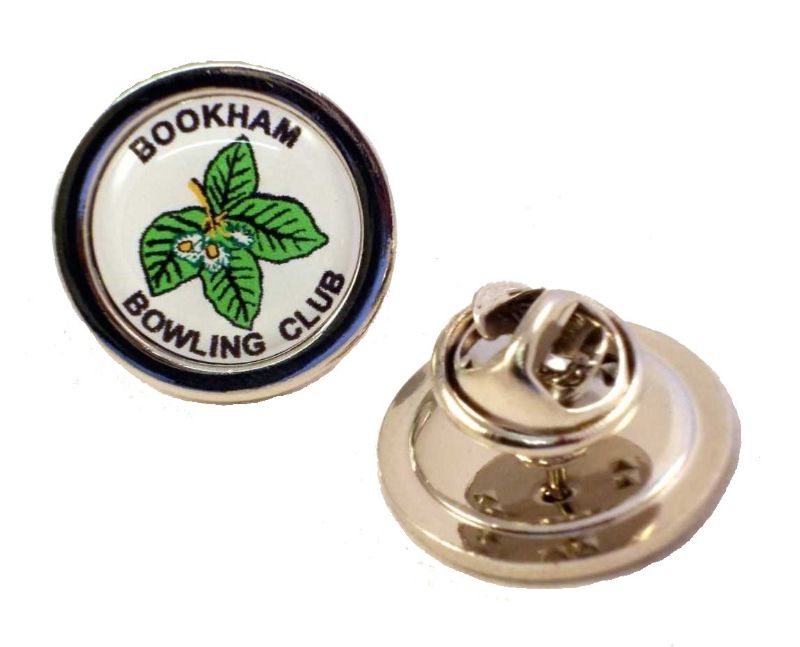 Superior Badge 16mm round silv clutch and printed dome